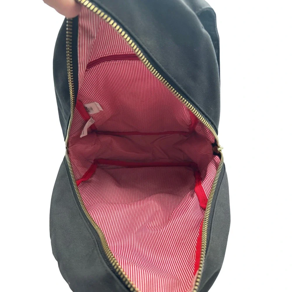 Herschel Supply Co. Little America Backpack Black Gold Zipper Kids Travel School